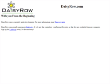 Tablet Screenshot of daisyrow.com
